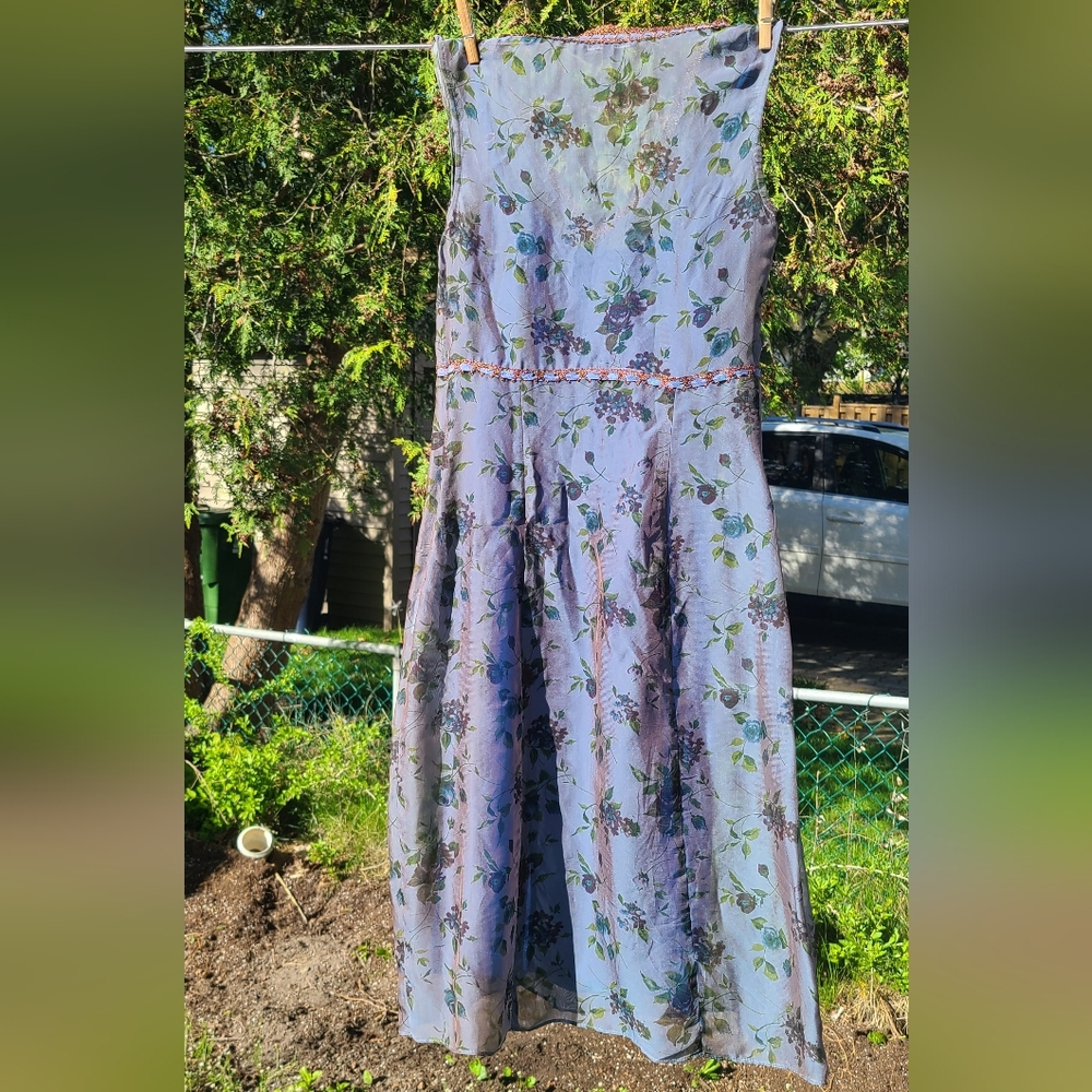 Vintage 90s Betsey Johnson New York Silk Dress, size S - Picture 2 of 7